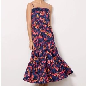 Evereve Vibrant Floral Midi Dress